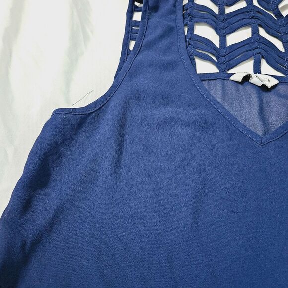 Naked Zebra Womens Tank Top Blue Size Small 100% Polyester Sleeveless Pullover - Picture 9 of 12